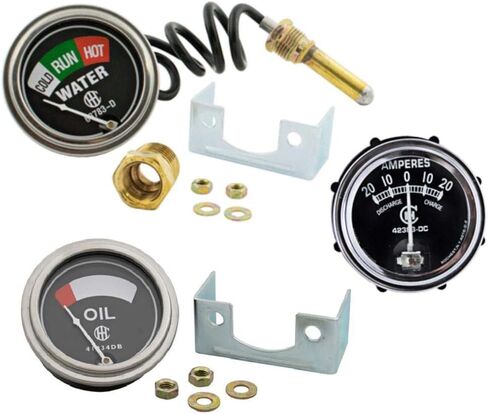 Oil Amp Temperature Gauge Set Fits IH Fits Farmall H M W4-9 T6 Fits International Harvester 1939-1946 in Kuwait