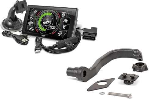 Edge EVO Evolution CTS3 Touch Screen Gauge Monitor 85450-250 & A-Pillar Mount 28600 Compatible with 2015-2019 Silverado/Sierra 2500HD/3500HD Gas 5.3 6.0 LS in Saudi Arabia