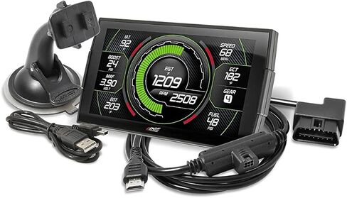 Edge EVO Evolution CTS3 Touch Screen Gauge Monitor 85450-250 & A-Pillar Mount 28600 Compatible with 2015-2019 Silverado/Sierra 2500HD/3500HD Gas 5.3 6.0 LS in Saudi Arabia