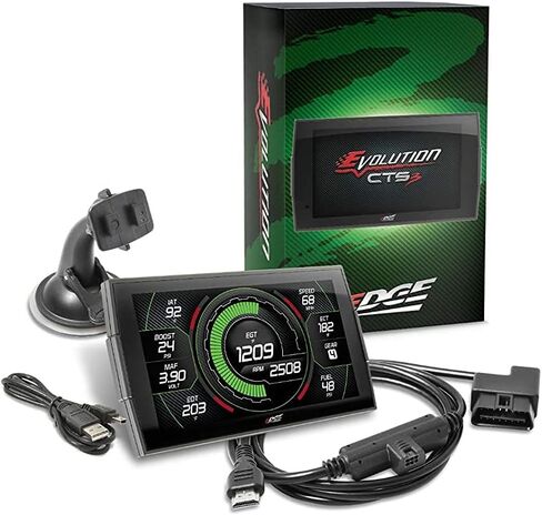 Edge EVO Evolution CTS3 Touch Screen Gauge Monitor 85450-250 & A-Pillar Mount 28600 Compatible with 2015-2019 Silverado/Sierra 2500HD/3500HD Gas 5.3 6.0 LS in Saudi Arabia
