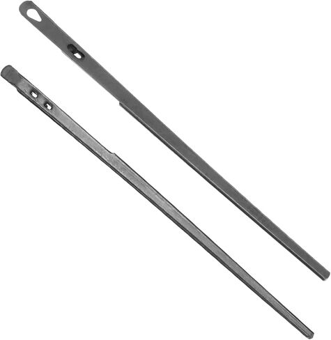 2 Pcs Metal Hole Leather Rope Woven Needles, Sewing Leather Needles, Single Prong Lacing Needle, Leather-Sewing Needle, Manual Lacing Threading Prong Steel-Needle for Leathering Craft (2 Styles) in Kuwait