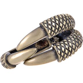 Alilang Womens Bronze Tone Jurassic Dinosaur Reptile Dragon Claw Talon Cuff Bangle Bracelet