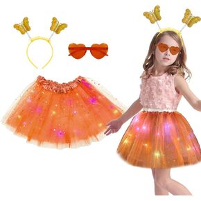 Girl Tutu Skirts,Glowing Skirt for Girls - Light Up LED Tutu for Halloween Costumes & Dance Outfits, Carnival Costume…