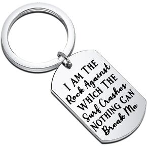 OKEYCH A-CO-TAR Inspired Gift I Am the Rock Against Keychain ACOSF Jewelry S-JM Merch Bookish Gift