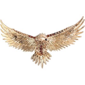 EVER FAITH Women's Austrian Crystal Vintage Style Flying Eagle Bird Brooch