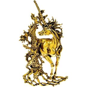 خمر كبيرة الذهب يونيكورن دبابيس للنساء الرجال الجمال الجنية الحصان بروش التلبيب شارة بدبوس ل بدلة معطف سترة قميص in Kuwait