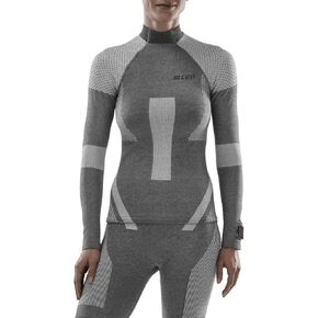 CEP ski Touring Base Shirt, LS, Grey, Women, XS