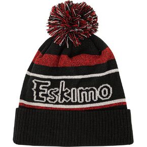 Eskimo Standard Beanie Pom Hat, Black, One Size