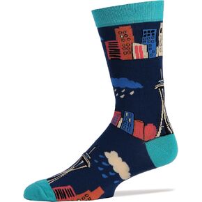 Mens Novelty Funny Crew Socks Seattle