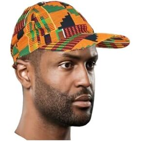 African Kente Hat, Kente Baseball Hat, Ankara Hat, African Print Men Hat, Unisex Kente Cloth Sports Cap