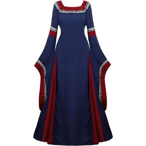 frawirshau Renaissance Costume Women Medieval Costume Women Ren Faire Dress Halloween Costumes