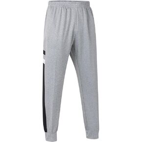 PRTCYPNT Men's Joggers Sweatpants Active Athletic Track Pants with Zipper Pockets and Drawstrings Running Workout Gym