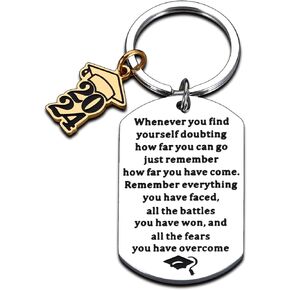 2024 Graduation Gifts for Her Him Class of 2024 Graduation Gifts Graduation Keychain for Seniors High School College Students Graduation Gifts for Girls Boys Nurse Nursing PHD Master Graduate Gifts