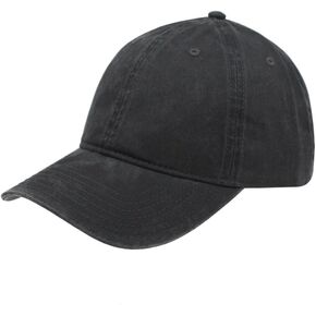 Plain Washed Cotton Adjustable 6 Panel Dad Hat Baseball Cap