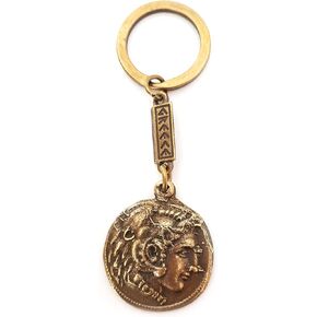 Iconsgr Key Ring Ancient Coin Shield Alexander the Great Keychain