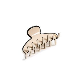 Alexandre de Paris Women's Les Liserai Hair Clip, Ivory/Black, One Size