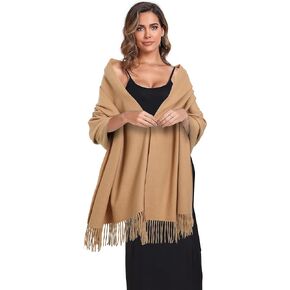 Women's Soft Winter Scarf Pashmina Shawls Wraps for Evening Dress Wedding Office Cashmere Feeling Large Scarves