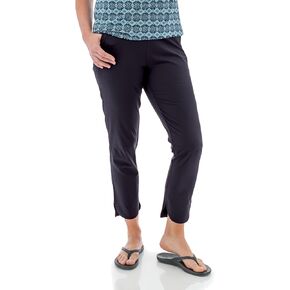 Aventura Women's Hollis Scalloped Leg Pull On Sun Protective Crop Pant