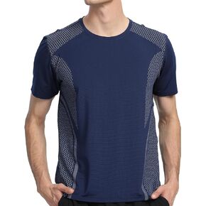 Men's Gym Athletic Workout Running T Shirts Short Sleeve Quick Dry Moisture Wicking Performance Sport Muscle Tees Tops in Kuwait