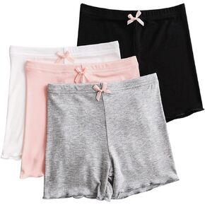 EEZYCHOIC Girls Shorts Under Dress Dance Bike Shorts Kids Colorful Dance Shorts for Playground Gym Sports