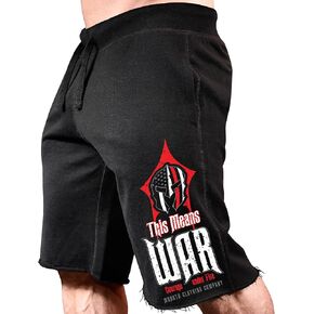 Monsta Clothing Co. Men's SweatShorts This Means WAR: Courage Under Fire-299