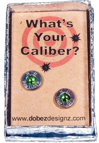 9mm Palladium Plated Stud Earrings w/BirthStone Swarovski Crystals- Clear (WIN) in Saudi Arabia