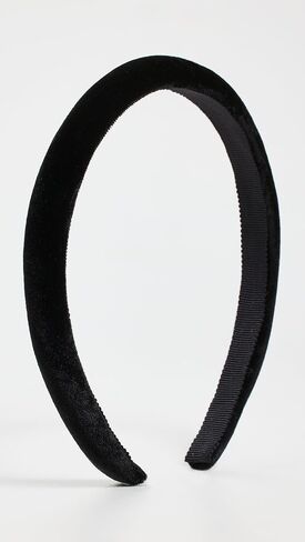 Jennifer Behr Women's Tiana Headband In Velvet, Black, One Size in Saudi Arabia