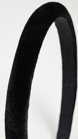 Jennifer Behr Women's Tiana Headband In Velvet, Black, One Size in Saudi Arabia