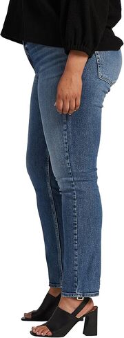 Silver Jeans Co. Women's Plus Size Most Wanted Mid Rise Straight Leg Jeans in Saudi Arabia