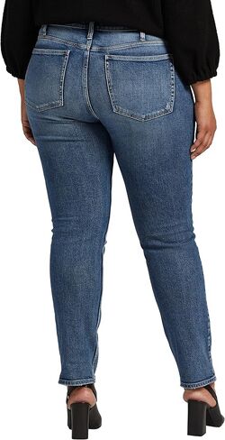 Silver Jeans Co. Women's Plus Size Most Wanted Mid Rise Straight Leg Jeans in Saudi Arabia