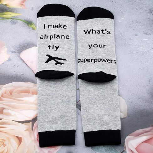 G2TUP Airman Gifts جوارب الطاقم تحت عنوان الطيران، أجعل الطائرة تطير، ما هي جوارب القوة العظمى الخاصة بك للرجال in Saudi Arabia
