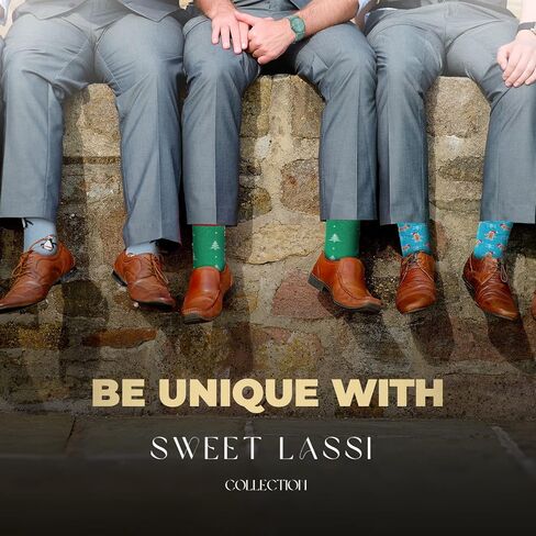 Winter Fun Sock Collection: 6-Pair Pack of Fragrant Festive Christmas Holiday Footwear, Designer Apparel for Men, US 1 Size Fits All 7-12 in Saudi Arabia
