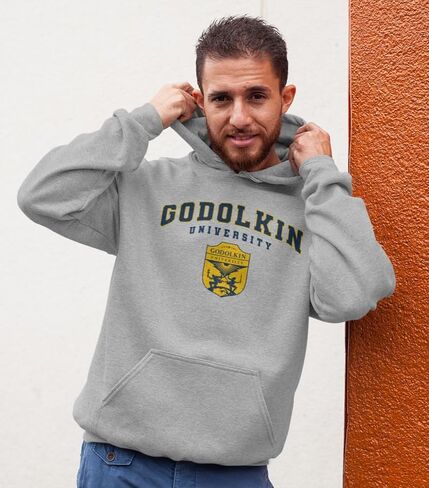 Ripple Junction Gen V Men’s Pullover Hooded Sweatshirt Godolkin University Hero Training School Logo Officially Licensed in Saudi Arabia