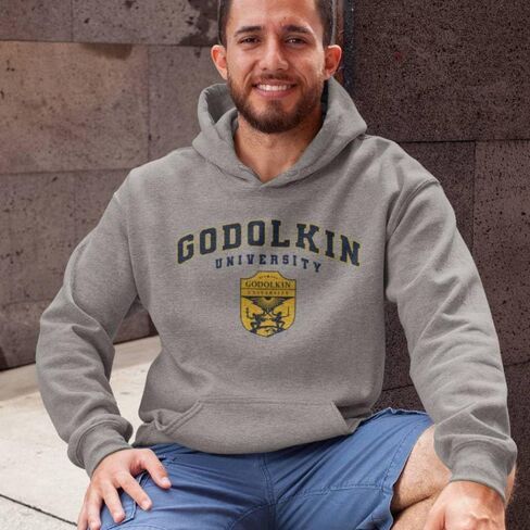 Ripple Junction Gen V Men’s Pullover Hooded Sweatshirt Godolkin University Hero Training School Logo Officially Licensed in Saudi Arabia