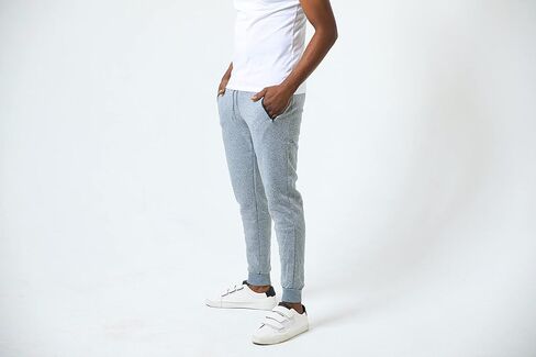 بنطال رياضي من الصوف للرجال من RiverBlue مع جيوب بسحاب وأساور أكمام مرنة ورباط حبل in Kuwait