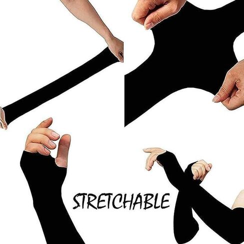 Lets Slim Women's and Men's UV Protection Cooling Arm sleeves Cover Gloves with Thumb Hole for Biking, Scotty and sportsGREENPORT Lets Slim Women's and Men's UV Protection Cooling Arm in Kuwait