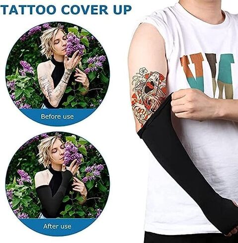 Lets Slim Women's and Men's UV Protection Cooling Arm sleeves Cover Gloves with Thumb Hole for Biking, Scotty and sportsGREENPORT Lets Slim Women's and Men's UV Protection Cooling Arm in Kuwait