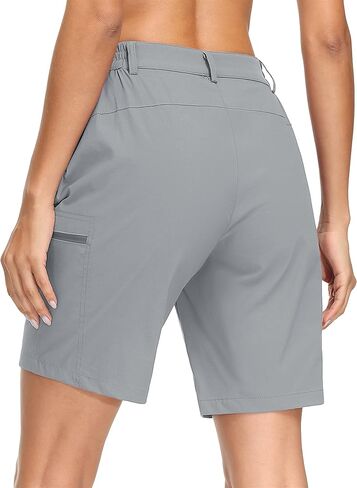 شورت MAGCOMSEN للمشي لمسافات طويلة للنساء، شورت كارجو سريع الجفاف، جيوب خفيفة الوزن، شورت جولف صيفي كاجوال نشط in Kuwait