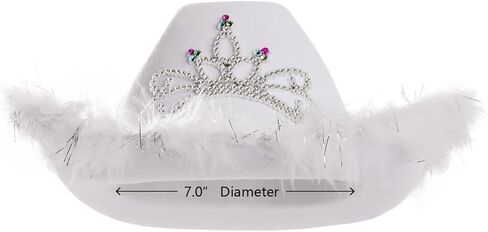 قبعة رعاة البقر من LINOCOUTON مع ريش تاج التاج للبالغين والنساء والفتيات in Kuwait