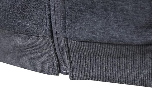 Camipado Men's Sports Casual Full Zipper Long-Sleeved Hooded Sweater with Pockets Jogging Track and Filed Gym Training Hoodie Dark Grey in Saudi Arabia