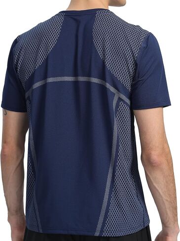 Men's Gym Athletic Workout Running T Shirts Short Sleeve Quick Dry Moisture Wicking Performance Sport Muscle Tees Tops in Kuwait