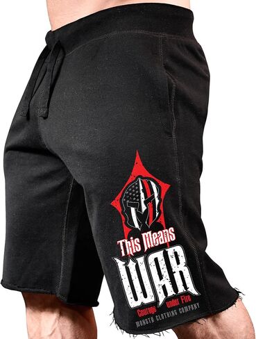 Monsta Clothing Co. Men's SweatShorts This Means WAR: Courage Under Fire-299 in Saudi Arabia