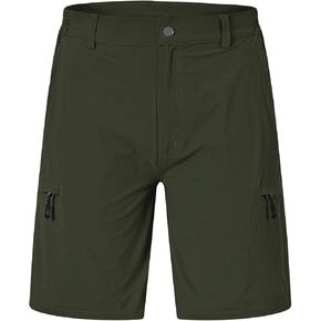 Rdruko Men's Quick Dry Hiking Cargo Shorts Lightweight Outdoor Fishing Travel Summer Shorts with 6 Zipper Pockets in Kuwait
