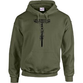 Bang Tidy Clothing Men's Life Behind Bars MTB Mountain Down Hill Off Road Biking Hoodie