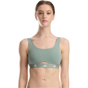 adidas Women's Cotton Logo Scoop Bralette