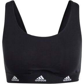 adidas Women's Cotton Logo Scoop Bralette