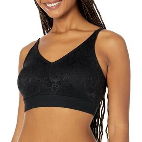 Rhonda Shear Women's Flat Lace Bra with Removable Pads