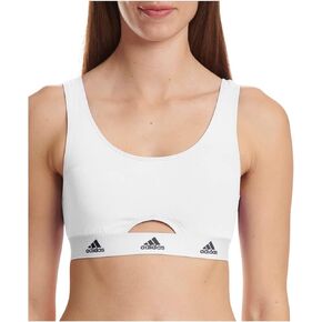 adidas Women's Cotton Logo Scoop Bralette
