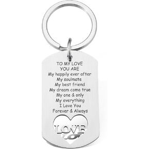 سلسلة مفاتيح للذكرى السنوية وعيد الحب والزفاف من سولميت، هدايا للزوج والزوج والزوجة والصديق والصديقة، سلسلة مفاتيح هدية لعيد الميلاد والكريسماس، هدايا بعبارة I Love You Husband من الزوجة, فضي in Kuwait