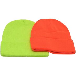 BCOKHHVL4 Cuffed High Visibility Knit Hat - Assorted Colors Multicolor